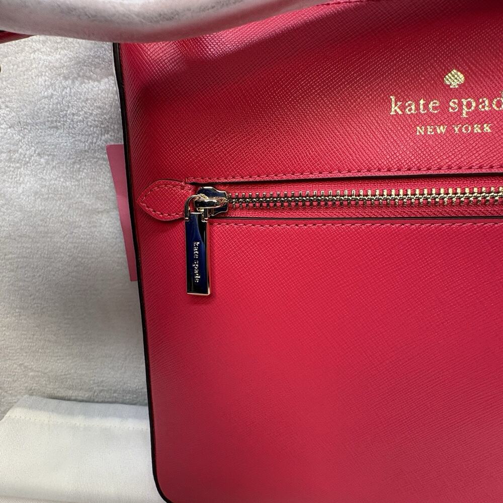 Kate Spade Sadie Pink Leather Crossbody Bag Purse - Picture 6 of 8